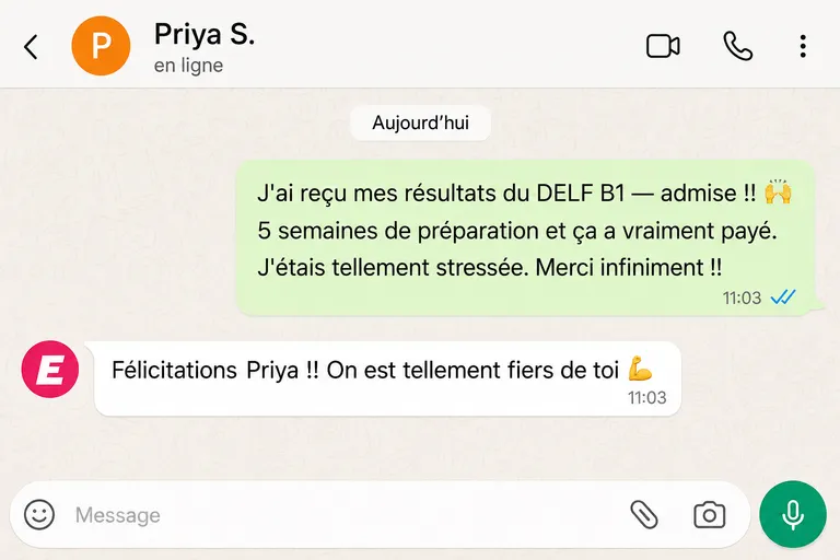 Priya — DELF B1